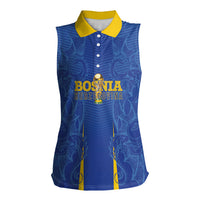 Bosnia WC2026 Football Custom Women Sleeveless Polo Shirt Dragons Return
