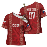 Czechia WC2026 Football Custom Cross Shoulder Shirt Cesko Lions