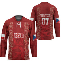 Czechia WC2026 Football Custom Hockey Jersey Cesko Lions