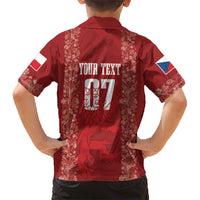 Czechia WC2026 Football Custom Kid Hawaiian Shirt Cesko Lions