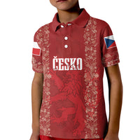 Czechia WC2026 Football Custom Kid Polo Shirt Cesko Lions