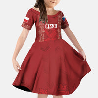 Czechia WC2026 Football Custom Kid Short Sleeve Dress Cesko Lions