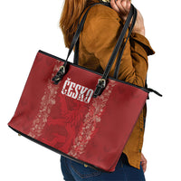 Czechia WC2026 Football Leather Tote Bag Cesko Lions