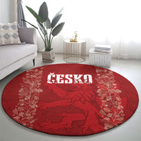 Czechia WC2026 Football Round Carpet Cesko Lions