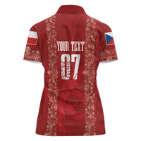 Czechia WC2026 Football Custom Women Polo Shirt Cesko Lions