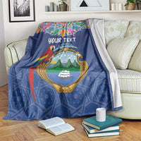 Pura Vida Costa Rica Personalized Blanket Oxcart Ornate Inspired - Wonder Print Shop