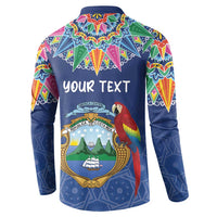 Pura Vida Costa Rica Personalized Button Sweatshirt Oxcart Ornate Inspired - Wonder Print Shop