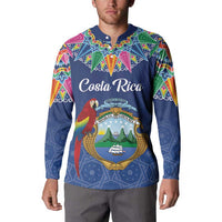 Pura Vida Costa Rica Personalized Button Sweatshirt Oxcart Ornate Inspired - Wonder Print Shop