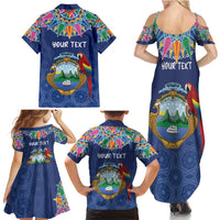 Pura Vida Costa Rica Personalized Family Matching Summer Maxi Dress and Hawaiian Shirt Oxcart Ornate Inspired - Wonder Print Shop