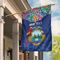 Pura Vida Costa Rica Personalized Garden Flag Oxcart Ornate Inspired - Wonder Print Shop