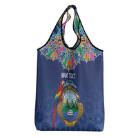 Pura Vida Costa Rica Personalized Grocery Bag Oxcart Ornate Inspired - Wonder Print Shop