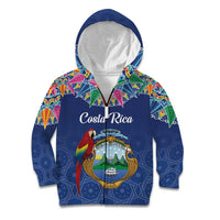 Pura Vida Costa Rica Personalized Kid Hoodie Oxcart Ornate Inspired - Wonder Print Shop
