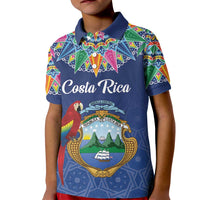 Pura Vida Costa Rica Personalized Kid Polo Shirt Oxcart Ornate Inspired - Wonder Print Shop