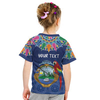 Pura Vida Costa Rica Personalized Kid T Shirt Oxcart Ornate Inspired - Wonder Print Shop
