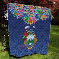 Pura Vida Costa Rica Personalized Quilt Oxcart Ornate Inspired - Wonder Print Shop