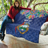 Pura Vida Costa Rica Personalized Quilt Oxcart Ornate Inspired - Wonder Print Shop