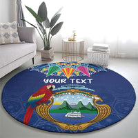 Pura Vida Costa Rica Personalized Round Carpet Oxcart Ornate Inspired - Wonder Print Shop
