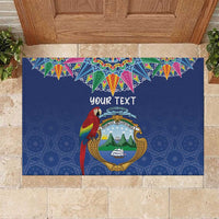 Pura Vida Costa Rica Personalized Rubber Doormat Oxcart Ornate Inspired - Wonder Print Shop