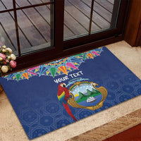 Pura Vida Costa Rica Personalized Rubber Doormat Oxcart Ornate Inspired - Wonder Print Shop