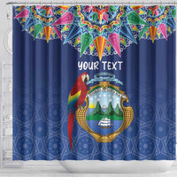 Pura Vida Costa Rica Personalized Shower Curtain Oxcart Ornate Inspired - Wonder Print Shop