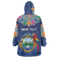Pura Vida Costa Rica Personalized Wearable Blanket Hoodie Oxcart Ornate Inspired - Wonder Print Shop
