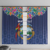 Pura Vida Costa Rica Personalized Window Curtain Oxcart Ornate Inspired - Wonder Print Shop