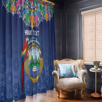 Pura Vida Costa Rica Personalized Window Curtain Oxcart Ornate Inspired - Wonder Print Shop