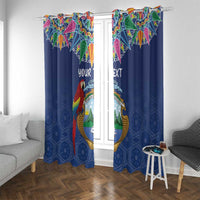 Pura Vida Costa Rica Personalized Window Curtain Oxcart Ornate Inspired - Wonder Print Shop