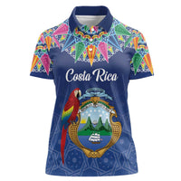 Pura Vida Costa Rica Personalized Women Polo Shirt Oxcart Ornate Inspired - Wonder Print Shop