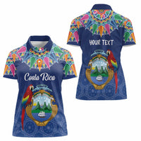 Pura Vida Costa Rica Personalized Women Polo Shirt Oxcart Ornate Inspired - Wonder Print Shop