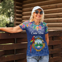 Pura Vida Costa Rica Personalized Women Polo Shirt Oxcart Ornate Inspired - Wonder Print Shop