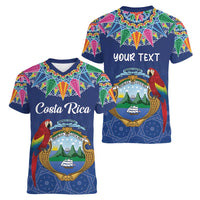 Pura Vida Costa Rica Personalized Women V-Neck T-Shirt Oxcart Ornate Inspired - Wonder Print Shop
