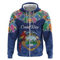 Pura Vida Costa Rica Personalized Zip Hoodie Oxcart Ornate Inspired - Wonder Print Shop