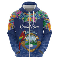 Pura Vida Costa Rica Personalized Zip Hoodie Oxcart Ornate Inspired - Wonder Print Shop