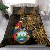 Pura Vida Costa Rica Personalized Bedding Set Oxcart Ornate Inspired Gold Pattern - Wonder Print Shop
