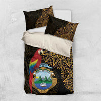 Pura Vida Costa Rica Personalized Bedding Set Oxcart Ornate Inspired Gold Pattern - Wonder Print Shop
