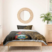 Pura Vida Costa Rica Personalized Bedding Set Oxcart Ornate Inspired Gold Pattern - Wonder Print Shop