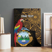 Pura Vida Costa Rica Personalized Canvas Wall Art Oxcart Ornate Inspired Gold Pattern - Wonder Print Shop