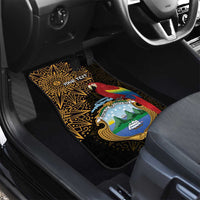 Pura Vida Costa Rica Personalized Car Mats Oxcart Ornate Inspired Gold Pattern - Wonder Print Shop
