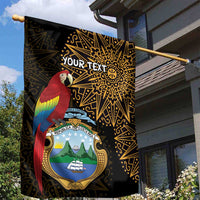 Pura Vida Costa Rica Personalized Garden Flag Oxcart Ornate Inspired Gold Pattern - Wonder Print Shop