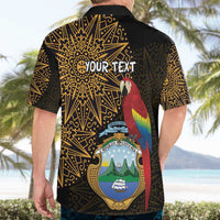 Pura Vida Costa Rica Personalized Hawaiian Shirt Oxcart Ornate Inspired Gold Pattern - Wonder Print Shop