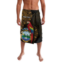 Pura Vida Costa Rica Personalized Lavalava Oxcart Ornate Inspired Gold Pattern - Wonder Print Shop