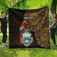 Pura Vida Costa Rica Personalized Quilt Oxcart Ornate Inspired Gold Pattern - Wonder Print Shop