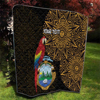 Pura Vida Costa Rica Personalized Quilt Oxcart Ornate Inspired Gold Pattern - Wonder Print Shop