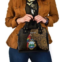 Pura Vida Costa Rica Personalized Shoulder Handbag Oxcart Ornate Inspired Gold Pattern - Wonder Print Shop