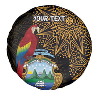 Pura Vida Costa Rica Personalized Spare Tire Cover Oxcart Ornate Inspired Gold Pattern - Wonder Print Shop