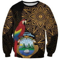 Pura Vida Costa Rica Personalized Sweatshirt Oxcart Ornate Inspired Gold Pattern - Wonder Print Shop