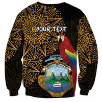 Pura Vida Costa Rica Personalized Sweatshirt Oxcart Ornate Inspired Gold Pattern - Wonder Print Shop