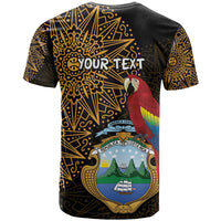 Pura Vida Costa Rica Personalized T Shirt Oxcart Ornate Inspired Gold Pattern - Wonder Print Shop