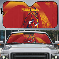 La Furia Roja Campeones del Mundo Auto Sun Shade Espana El Toro